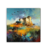 Misty Forest Retreat Wrapped Canvas