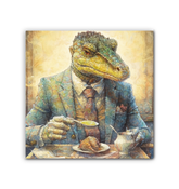 Biking Bear Canvas Art.