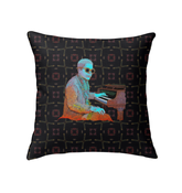 Elegant Secret Garden Indoor Pillow on a cozy living room sofa