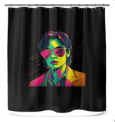 Chic Abstract Shower Curtain - Beyond T-shirts