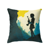 SurArt 124 Indoor Pillow on a cozy sofa, bringing a burst of artistic expression and comfort to the living space.