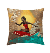 Wave's Embrace Outdoor Pillow - Beyond T-shirts