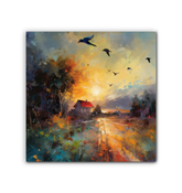 Snowy Serenity Wrapped Canvas