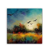 Sun-kissed Fields of Wheat Wrapped Canvas