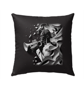 Bassline Bloom Outdoor Pillow