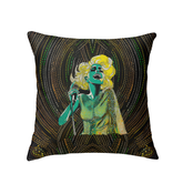 Meadow Dream Indoor Pillow on a cozy sofa.