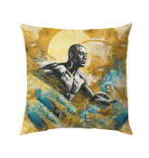 Sophisticated Surfing 5 17 Outdoor Pillow with a sleek, surf-inspired design for elegant outdoor seating.