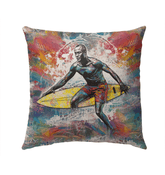Surfing 1 47 Outdoor Pillow - Beyond T-shirts