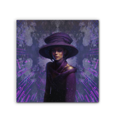 Floral Harmony Beyond Style Wrapped Canvas in a stylish living room.