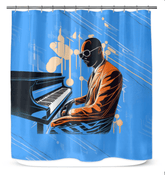 Artful Elegance Fashion Jam Shower Curtain - Beyond T-shirts