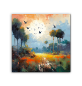 Desert Oasis Wrapped Canvas