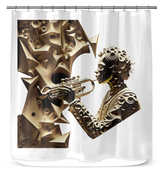 Harmonic Hues Shower Curtain