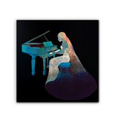 Lily Love Canvas displaying vibrant lily artwork for wall decor