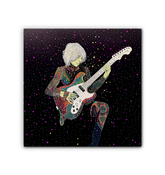 Vibrant marigold flowers on wrapped canvas art.