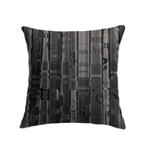 Close-up of Whimsical Wildflowers Design on Indoor Pillow