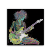 Close-up of Lily Lane Wall Canvas depicting serene landscape.