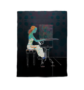 Close-up of the Garden of Dreams Comforter with intricate floral patterns.