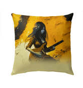 NS-804 Outdoor Pillow on a sunny patio chair