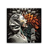 Symphony Silhouette Wrapped Canvas