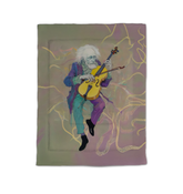 Close-up of floral design on Lily Love Comforter