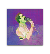 Close-up of Daisy Delight wall canvas artwork