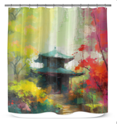 Waterfall Oasis Shower Curtain