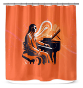 Fashionable Serenade Bathroom Curtain - Beyond T-shirts