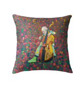 Meadow Harmony decorative indoor pillow on sofa