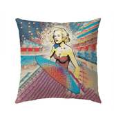 Surfing 1 26 Outdoor Pillow - Beyond T-shirts