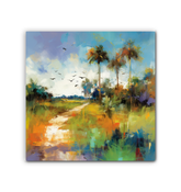 Coastal Serenity Wrapped Canvas