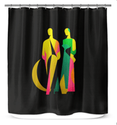 Chic Abstract Bath Curtain - Beyond T-shirts