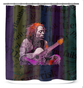 Garden Whispers Shower Curtain enhancing a serene bathroom decor.