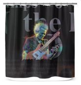 Meadow Magic Shower Curtain displaying vibrant floral patterns for a lively bathroom look.