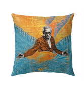 Stylish Surfing 5 121 Outdoor Pillow with a modern, surf-inspired pattern for a chic outdoor update.