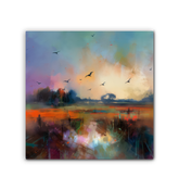 Sunset on the Horizon Wrapped Canvas