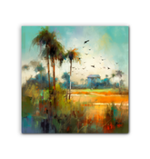 Autumn Leaves in the Breeze Wrapped Canvas