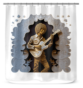 Noteworthy Nostalgia Shower Curtain