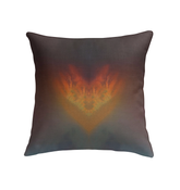 Close-up of Cosmos Cascade Indoor Pillow texture and pattern.