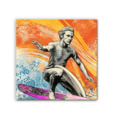 Surfing Aura Canvas Print - Beyond T-shirts