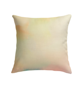 Close-up of colorful floral pattern on the Whimsical Wildflower Pillow.