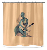 Fashionable Rhythms Shower Curtain - Beyond T-shirts