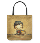 Close-up detail of CB6-29 basketweave pattern on tote bag.