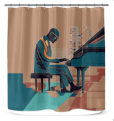 Chic and Stylish Fashion Jam Shower Curtain - Beyond T-shirts