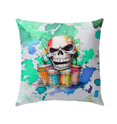 Flutist’s Fresh Fantasy Outdoor Pillow