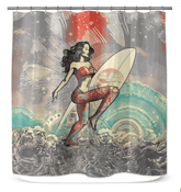 Coastal Surfing Bath Decor - Beyond T-shirts