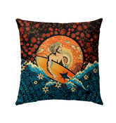 Wave Rider Outdoor Pillow - Beyond T-shirts