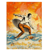 Surfing 1 05 Sherpa Blanket - Beyond T-shirts