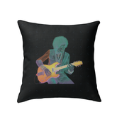 Zinnia Zen Indoor Pillow on a white sofa