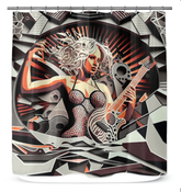 Instrumental Illusion Musical Shower Curtain