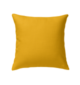 Rustic Charm Indoor Pillow on a vintage wooden chair, enhancing cozy home vibes.